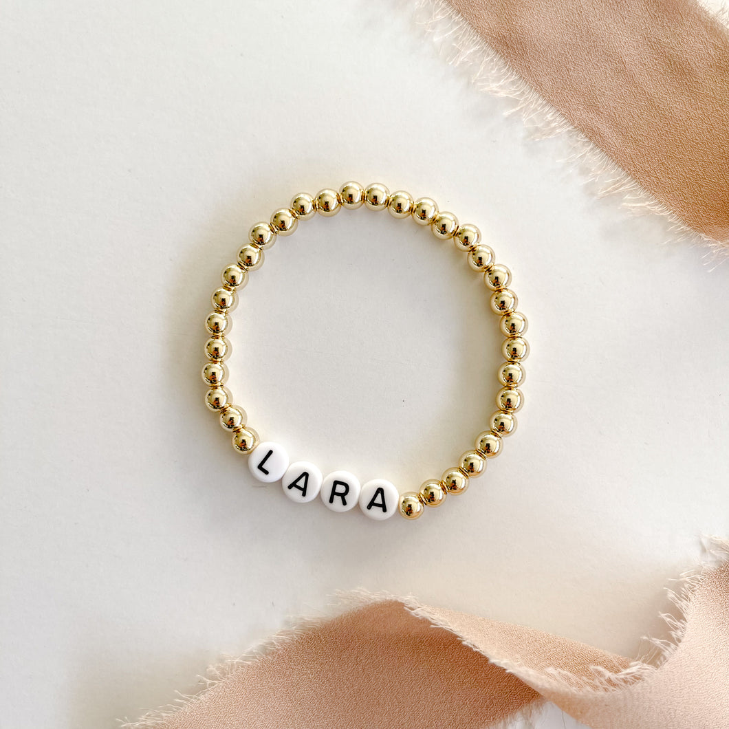 bae-sic Name/Initial Name Bracelet