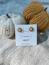 Load image into Gallery viewer, Moose Hide Daisy Studs
