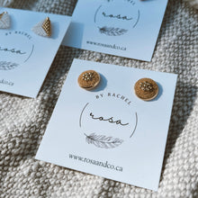 Load image into Gallery viewer, Moose Hide Daisy Studs
