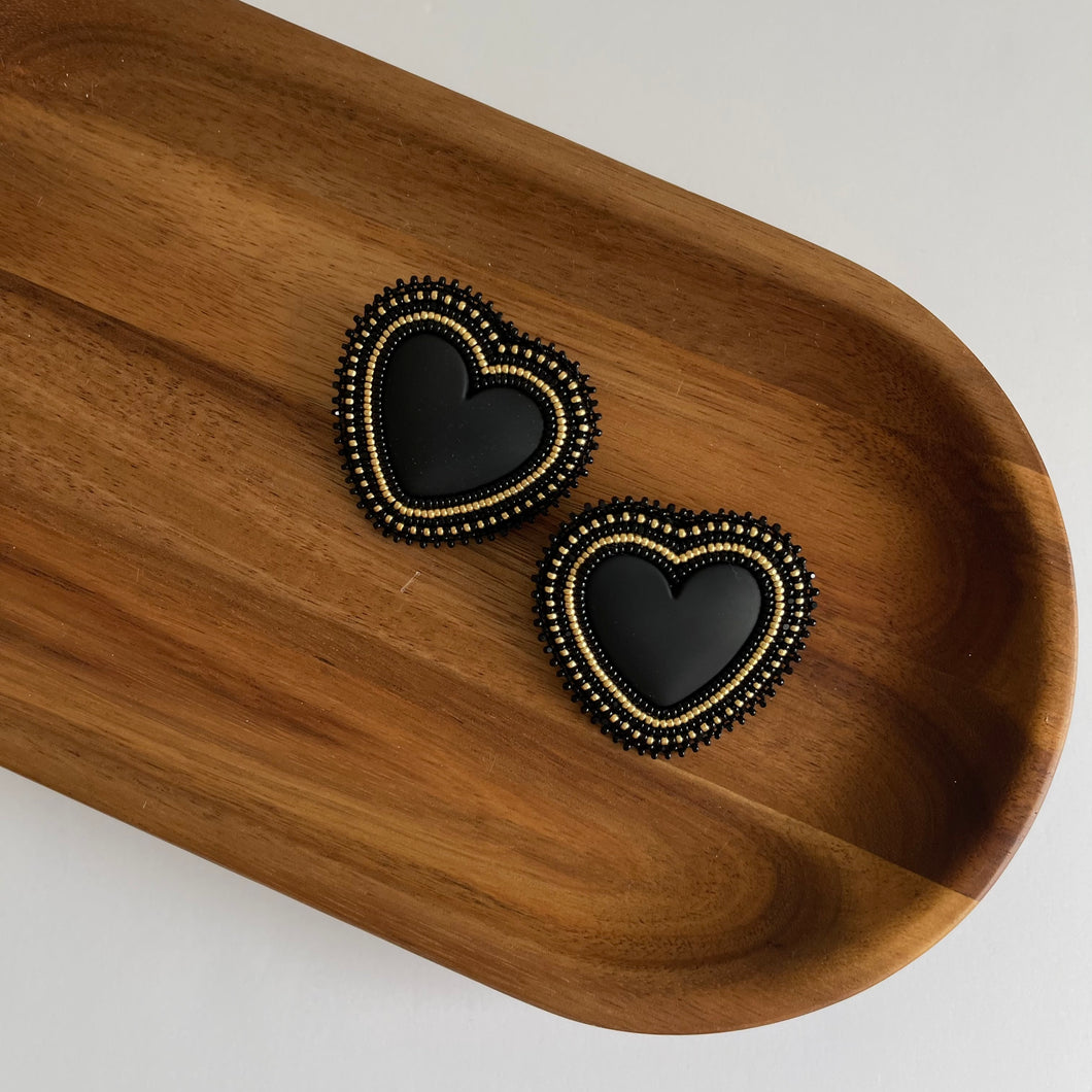 puffy matte hearts